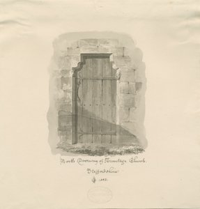 Iglesia de Armitage - Puerta Norte, 1823 de John Chessell Buckler