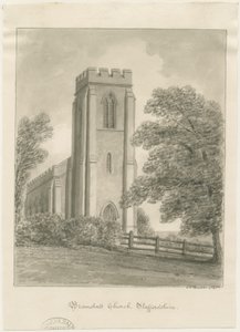 Iglesia de Bramshall de John Chessell Buckler