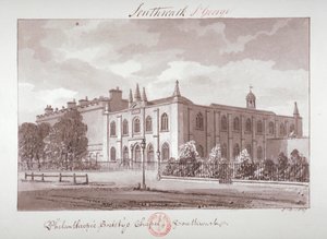 Capilla perteneciente a la Institución de la Sociedad Filantrópica, London Road, Southwark, Londres de John Chessell Buckler