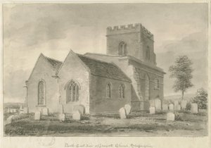 Iglesia de Draycott in the Moors de John Chessell Buckler