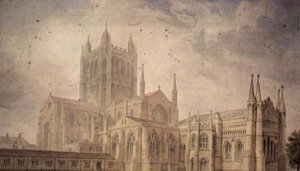 Catedral de Hereford de John Chessell Buckler
