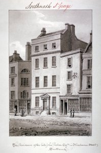 Casa en Blackman Street, Southwark, Londres, 1827 de John Chessell Buckler