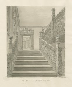 Interior de Blithfield Hall de John Chessell Buckler