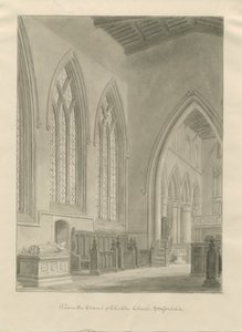 Interior de la Iglesia de Checkley de John Chessell Buckler