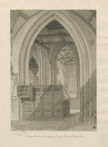 Interior de la Iglesia de Leigh de John Chessell Buckler