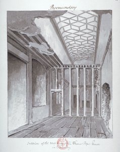 Interior del ala oeste de la casa de Sir Thomas Pope en Bermondsey, 1808