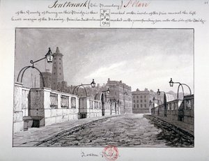 Puente de Londres, Southwark, Londres, 1827
