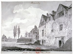 Frente norte de Bermondsey House, Londres, 1816 de John Chessell Buckler