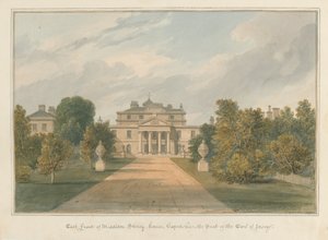 Oxfordshire - Casa Middleton Stoney, 1827 de John Chessell Buckler