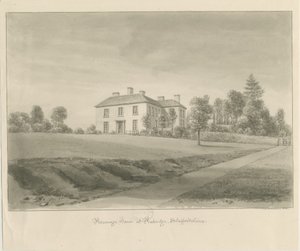 Penkridge - Casa del Párroco: dibujo en sepia