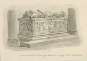 Iglesia de Penkridge - Tumba de Sir Edward Littleton de John Chessell Buckler