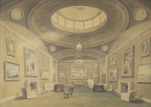 Boceto de la Galería de Imágenes de Sir John Leicester por Artistas Británicos, Hill Street, Berkley Square, 1806