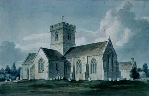 Vista sureste de la Iglesia de Dinton, 1805
