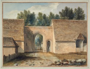 Puerta sur del colegio en Maidstone, Kent de John Chessell Buckler