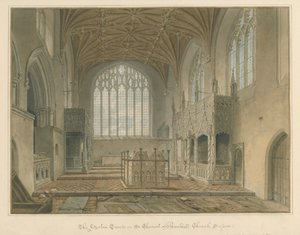 Sussex - Iglesia de Arundel - Las Tumbas de Fitzalan de John Chessell Buckler