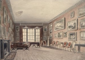 La Galería en Browsholme, cerca de Clitheroe, Yorkshire de John Chessell Buckler