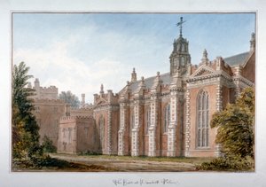 Vista del salón en el Palacio de Lambeth, Londres, 1831 de John Chessell Buckler