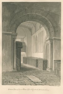 Worcestershire - Droitwich - Interior de la Iglesia de San Pedro de John Chessell Buckler