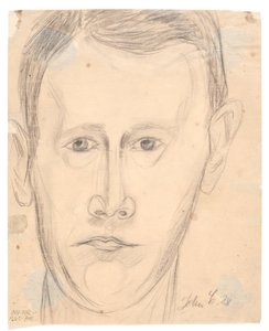 Autorretrato de frente de John Christensen