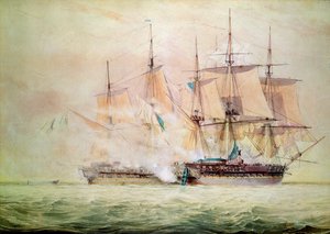 Abordaje del Chesapeake de John Christian Schetsky