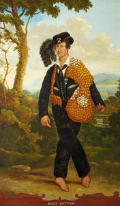Retrato de Billy Button, el trovador cantante, c.1830 de John Church Dempsey
