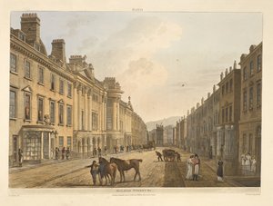 Milsom street.Bath, ilustrado por una serie de vistas, a partir de los dibujos de J. C. Nattes; con descripciones a cada lámina.John Claude Nattes1806 de John Claude Nattes