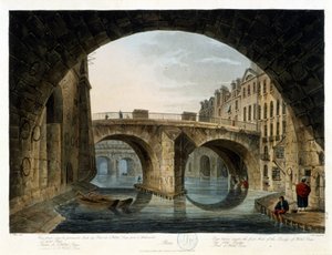 París: el pequeño puente en "París visto por J.C. Mats", ed. Miller, Londres