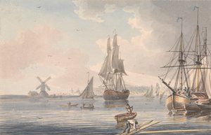 Astillero de Deptford, Kent de John Cleveley the Younger