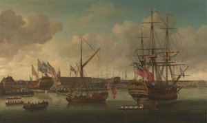 Lanzamiento en Deptford de John Cleveley the elder