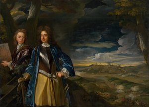 Michael Richards 1673-1721 y John Richards 1669-1709 en el sitio de Belgrado en 1690, 1700 de John Closterman