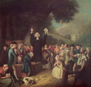 George Whitefield predicando de John Collet