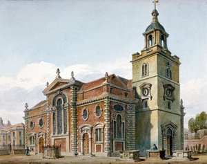 Iglesia de Santa María, Whitechapel, Londres, 1811 de John Coney