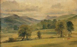 Una vista en el Distrito de los Lagos de John Constable