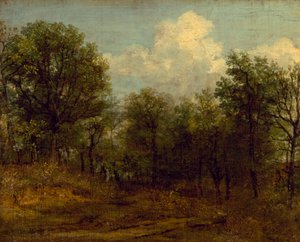 Un bosque (óleo) de John Constable