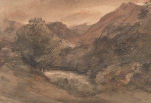 Borrowdale: Tarde después de un buen día, 1 de octubre de 1806 de John Constable