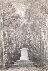 Cenotafio a Sir Joshua Reynolds en Coleorton Hall, Leicestershire, 1823 de John Constable