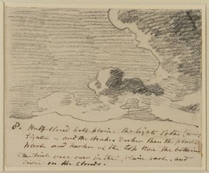 Estudio de nubes (después de los grabados de cielos de Alexander Cozens), c.1822-23 de John Constable