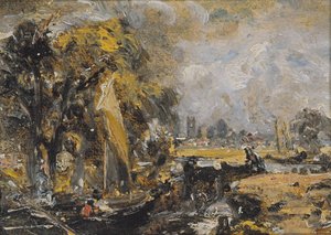 La esclusa de Dedham, c.1819 de John Constable