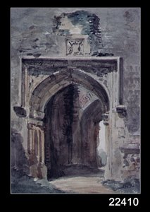 Iglesia de East Bergholt: Arco sur de la torre en ruinas, 1806 de John Constable