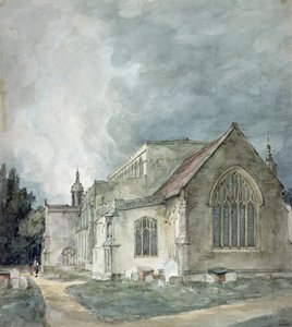 Iglesia de East Bergholt, c.1805-11 de John Constable