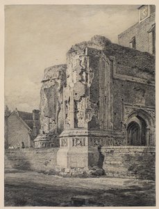 Iglesia de East Bergholt, desde el suroeste, c.1815-17 de John Constable