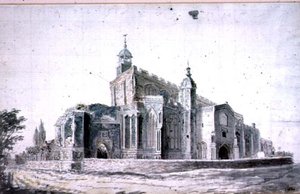 Iglesia de East Bergholt: el exterior desde el suroeste (dibujo) de John Constable