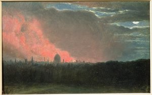 Incendio en Londres visto desde Hampstead de John Constable