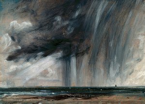 Tormenta sobre el mar. Alrededor de 1824-26 de John Constable
