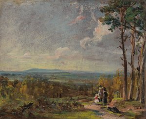 Hampstead Heath mirando hacia Harrow de John Constable