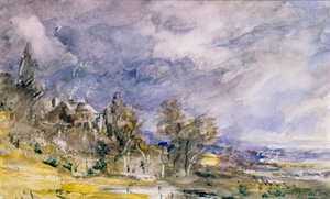 Hampstead Heath desde cerca de Well Walk, 1834