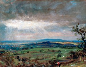 Hampstead Heath con Harrow en la Distancia, c1821 de John Constable