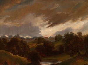 Hampstead, cielo tormentoso de John Constable