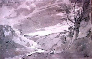 En el Dove cerca de Buxton, 1801 de John Constable