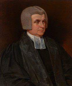 Retrato del reverendo Dr. John Wingfield (1760-1825), canónigo de la catedral de Worcester, de medio cuerpo, con toga negra y bandas blancas. de John Constable